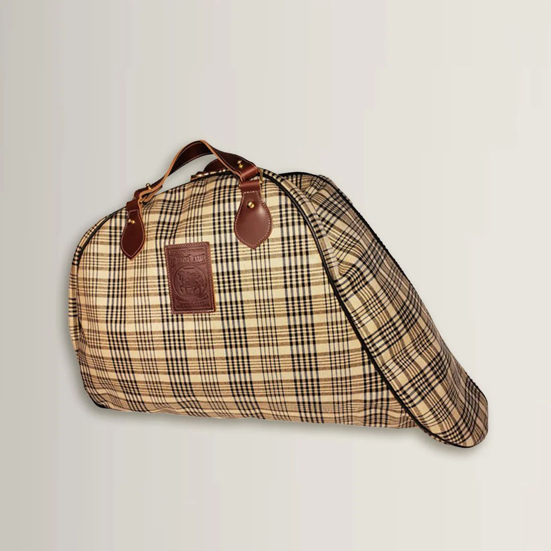 Baker Plaid Saddle Carrier Bag - Durable Equestrian Saddlebag for Horse Riding, Trail Rides & Outdoor Adventures | Perfect for English & Western Riding Styles