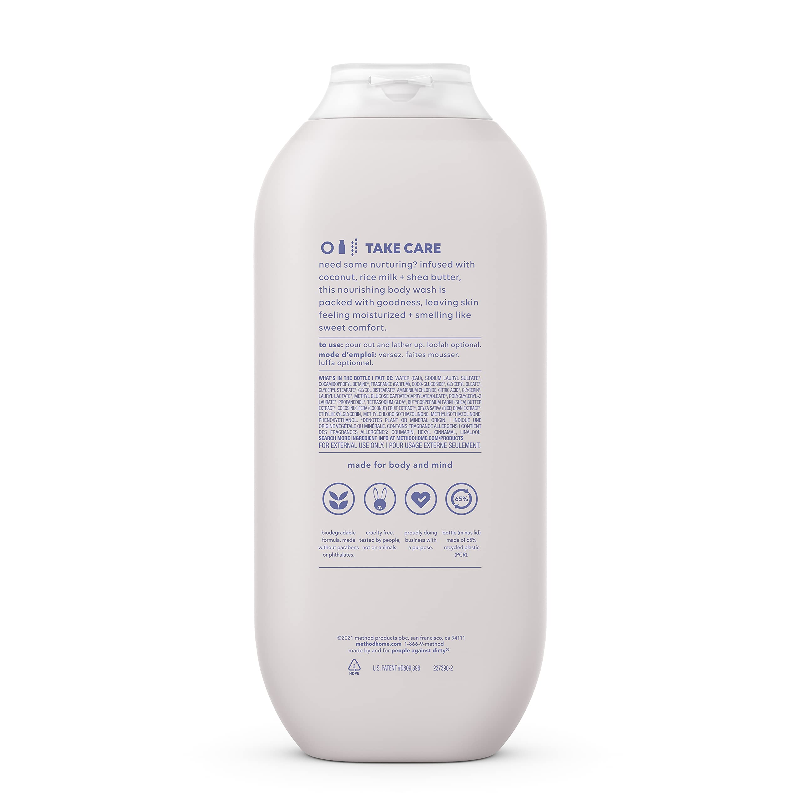 Method Simply Nourish Body Wash - Paraben & Phthalate Free, 18 oz (3-Pack) | Men's Sea + Surf Body Wash - Softening, Paraben & Phthalate Free, 18 FL Oz (3-Pack) - For Daily Shower, Gym & Travel Use