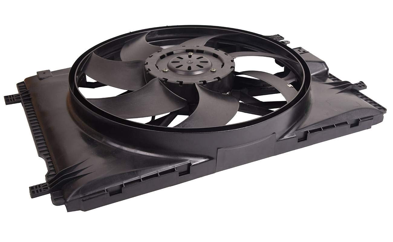 Bapmic 2215000993 Front Radiator Fan Assembly Compatible with Mercedes-Benz W221 S350 S450 S550 - Perfect for Cooling System Repair & Maintenance