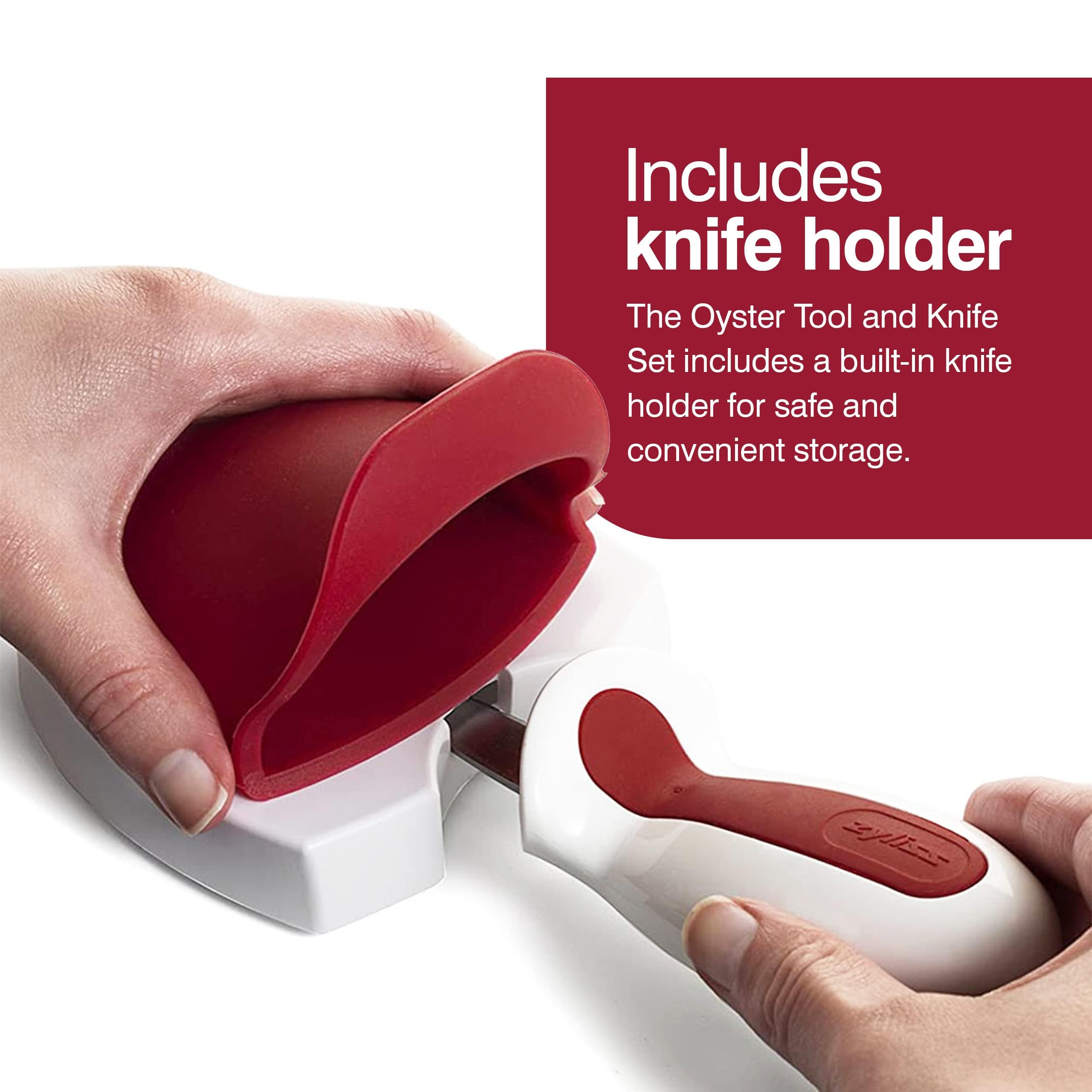 ZYLISS Premium Oyster Shucking Kit - Stainless Steel Oyster Knife & Shucker Tool Set for Professional Shellfish Opening | Perfect for Seafood Lovers, Home Chefs & Restaurant Use