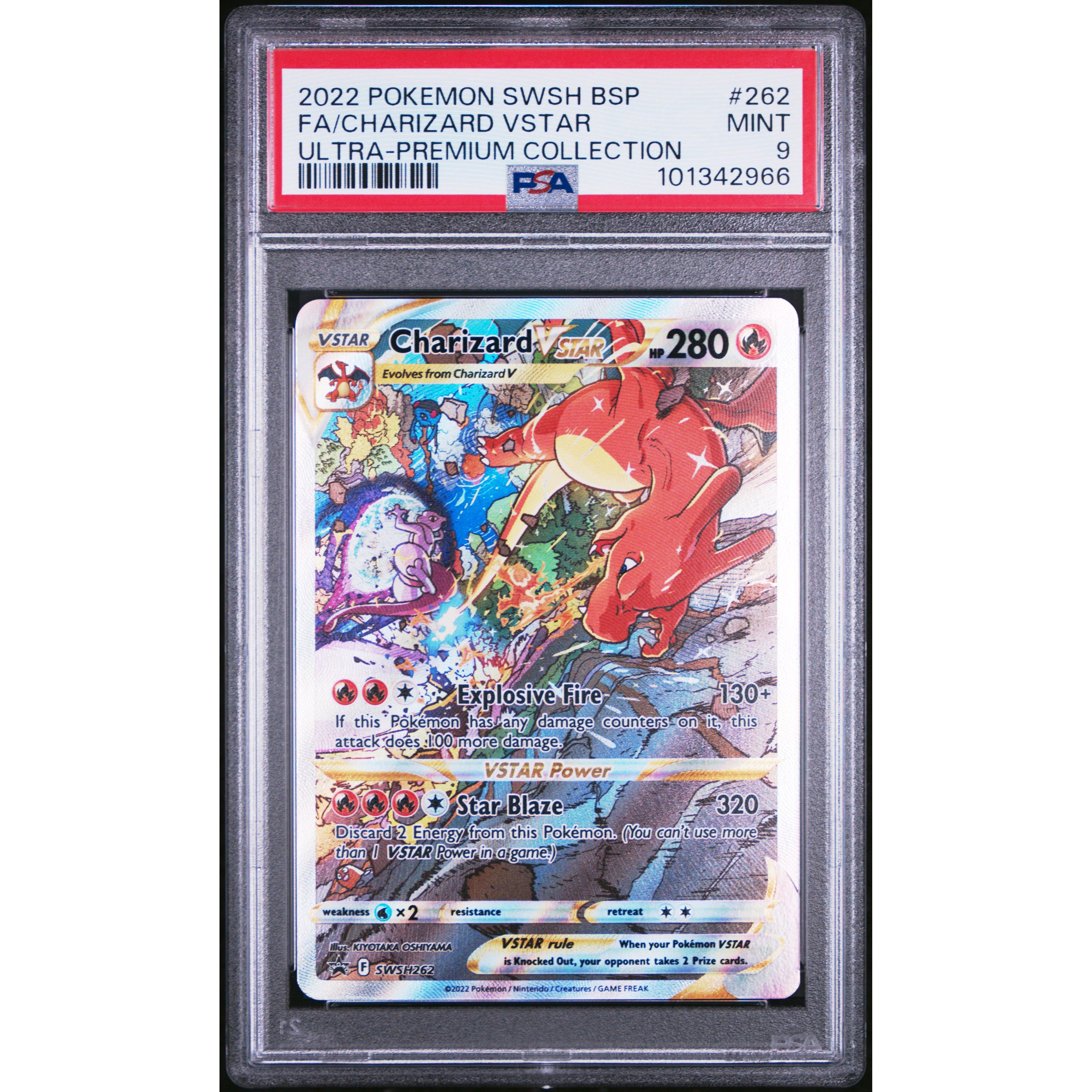 2022 Pokemon Sword & Shield Black Star Promo Charizard VSTAR SWSH262 PSA 9 Graded Card - Perfect for Collectors, TCG Players & Pokemon Fans