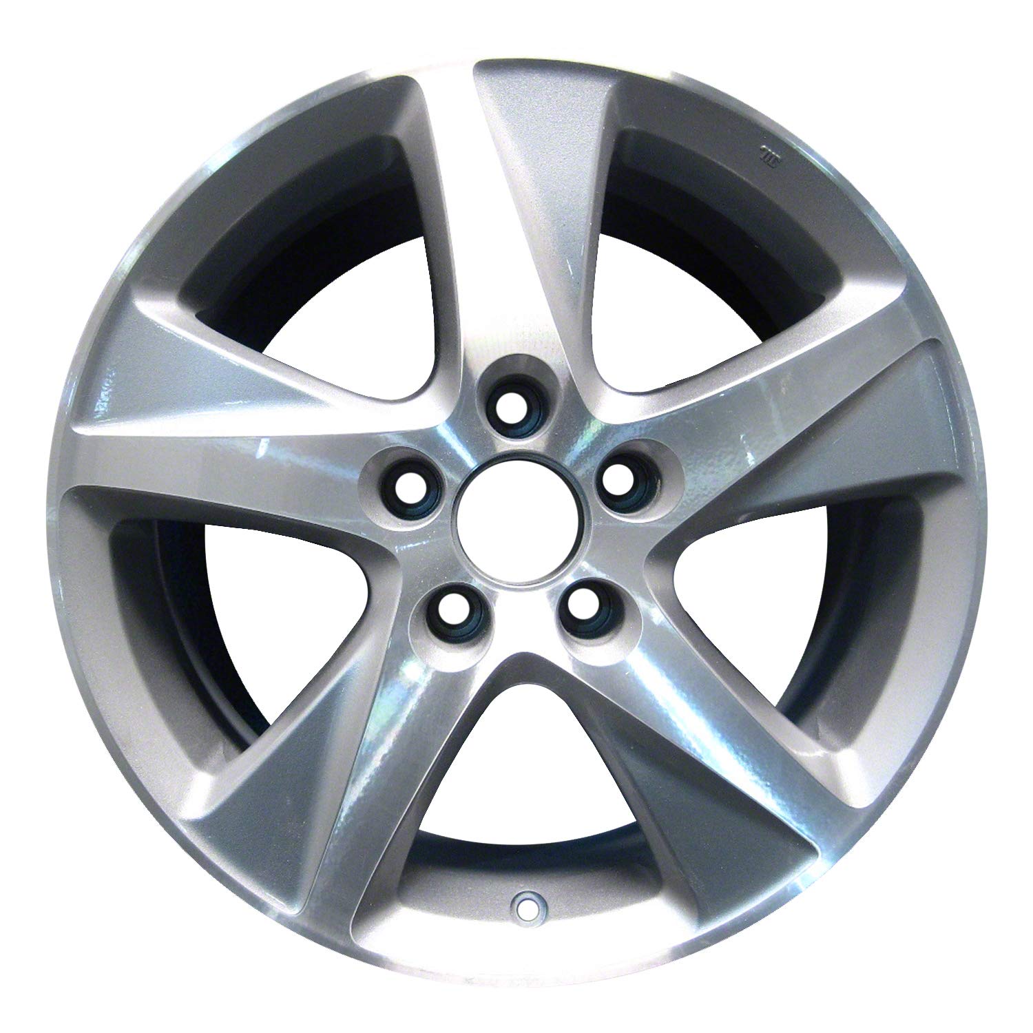 **ALY71781U20 Silver Alloy Wheel 17x7.5 Inches 5x115mm Bolt Pattern 55mm Offset - Painted Finish, FMVSS Compliant - Perfect for Chevy, Dodge & Chrysler Vehicles**