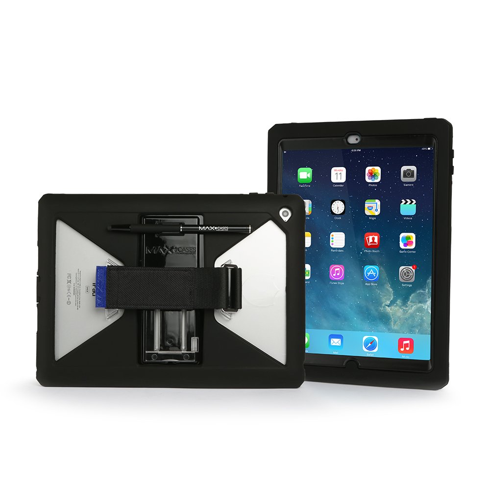 Max Cases Shield Xtreme Protective Case for iPad Air 2 - Shockproof & Slim Design - Black (AP-SX-IPA2-11-BLK) - Perfect for Work, Travel & Everyday Use
