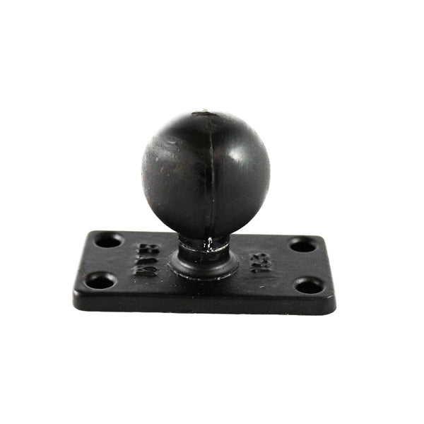 RAM 202U 153 C Size 1.5 Inch Ball Mount with Rectangular Base Plate - Heavy Duty Trailer Hitch Accessory for Trucks, SUVs & RVs