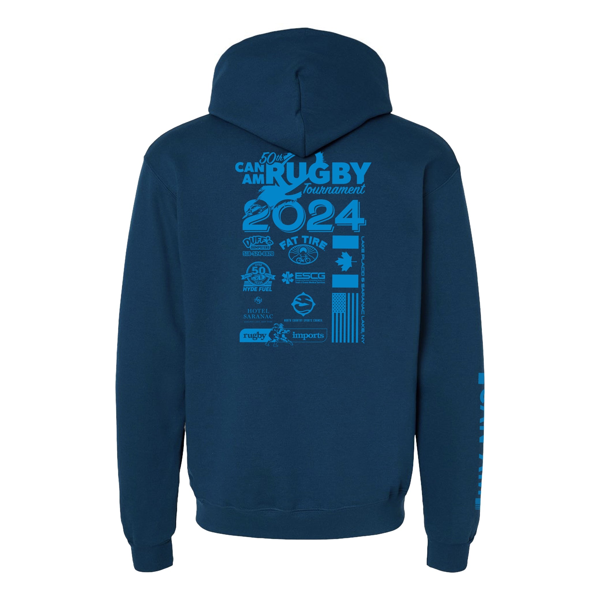 Can Am Rugby 2024 Champion® Hoodie - Premium Pullover Sweatshirt for Rugby Fans & Players - Perfect for Game Day, Training & Casual Wear