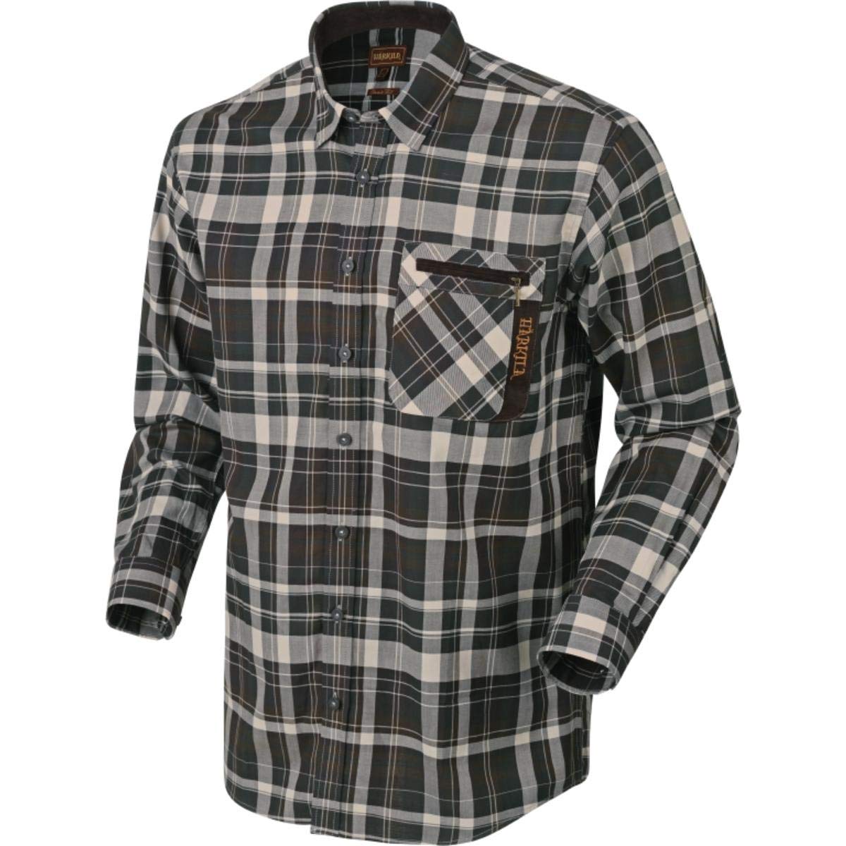 Harkila Newton Long Sleeve Shirt - Willow Green Hunting & Outdoor Shirt for Men | Durable & Comfortable for Hunting, Hiking & Camping