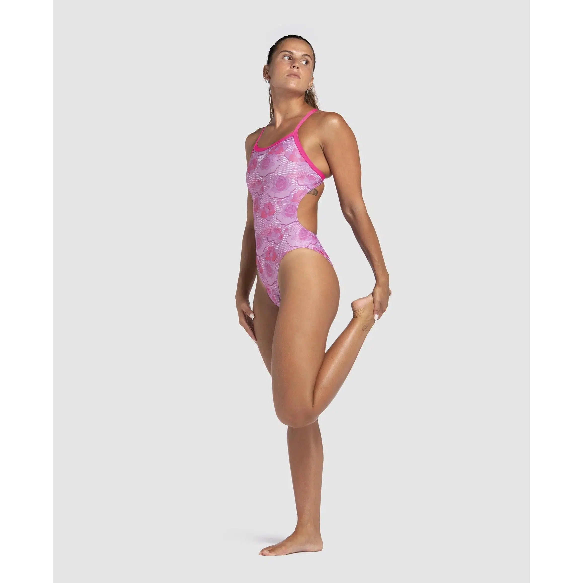 Arena Breast Cancer Awareness Challenge Back One Piece Swimsuit - Support Cancer Research, Comfortable & Stylish for Swimming, Surfing & Beach Activities