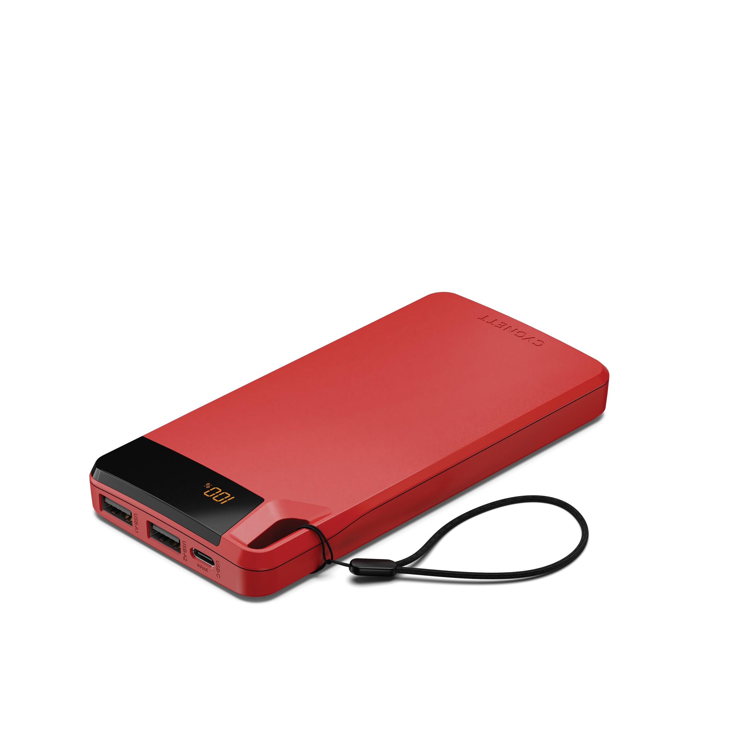 ChargeUp Boost Gen4 10000mAh Portable Charger - Fast Charging Power Bank with USB-C & Lightning Ports (Red) - Perfect for Travel, Camping, and Emergency Power Backup