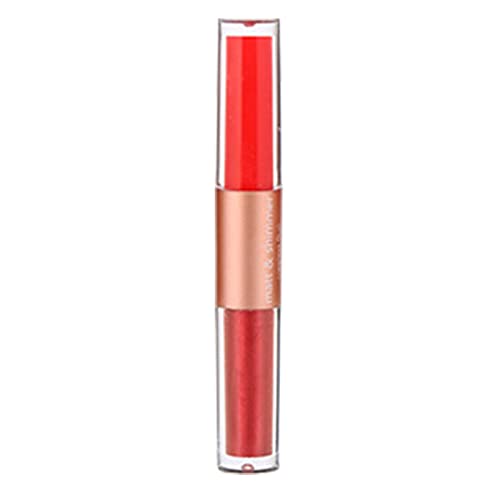 6 Colors Double Ended Shiny Lip Gloss & Moisturizing Lip Oil - 3ML x 2, Cute Lip Glaze for Girls - Perfect for Daily Makeup, Party Looks & Gift Giving Under $5 (One Size)