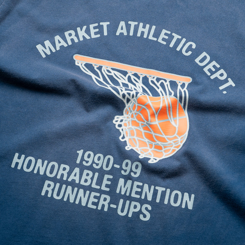 Market Runner Up Tee - Premium Egyptian Blue Cotton T-Shirt for Men & Women | Casual Wear, Gym, Street Fashion