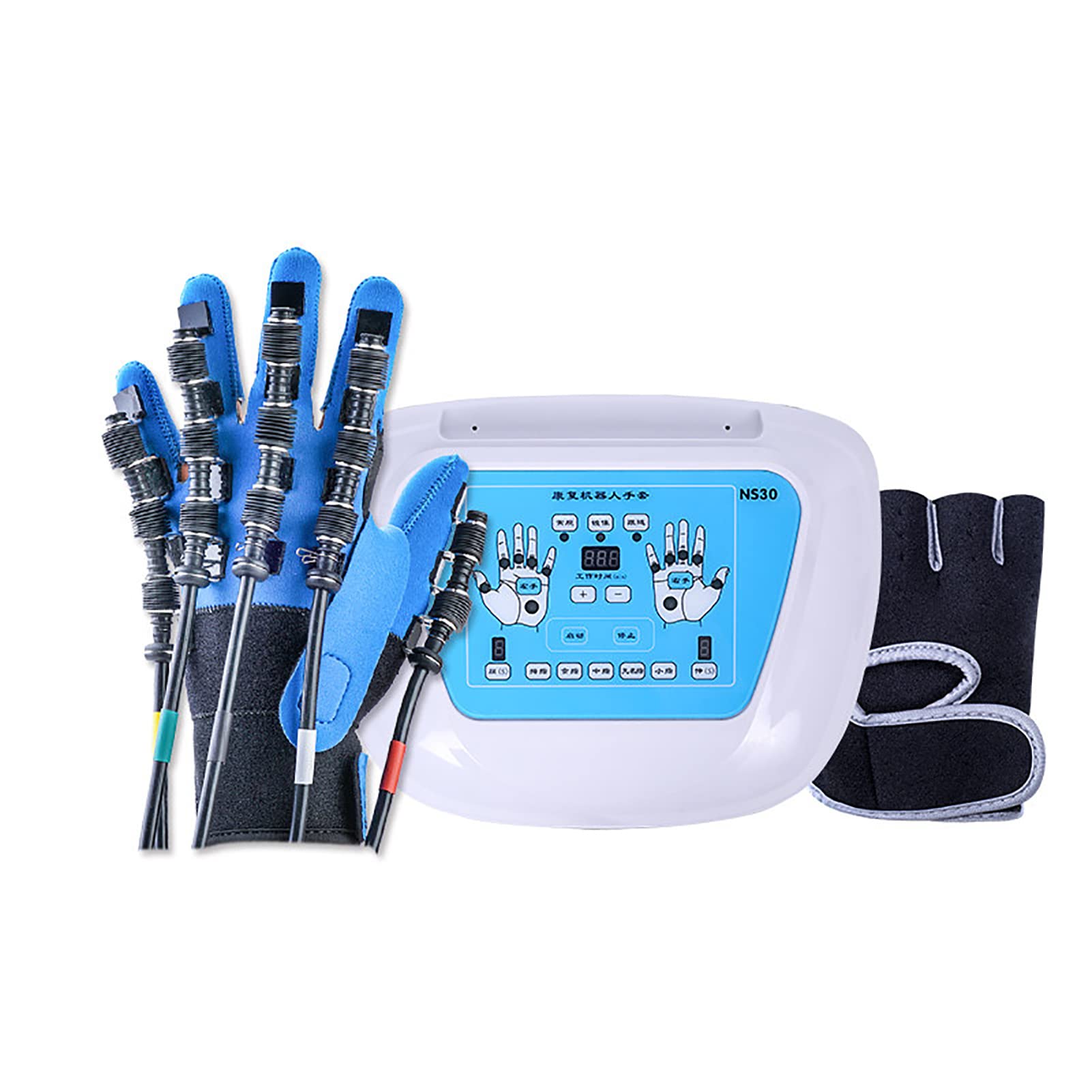 Stroke Rehabilitation Robot Gloves - Finger Trainer & Hand Grip Exercise Equipment for Hemiplegia Recovery - Ideal for Physical Therapy, Mirror Therapy, and Post-Stroke Hand Mobility Training
