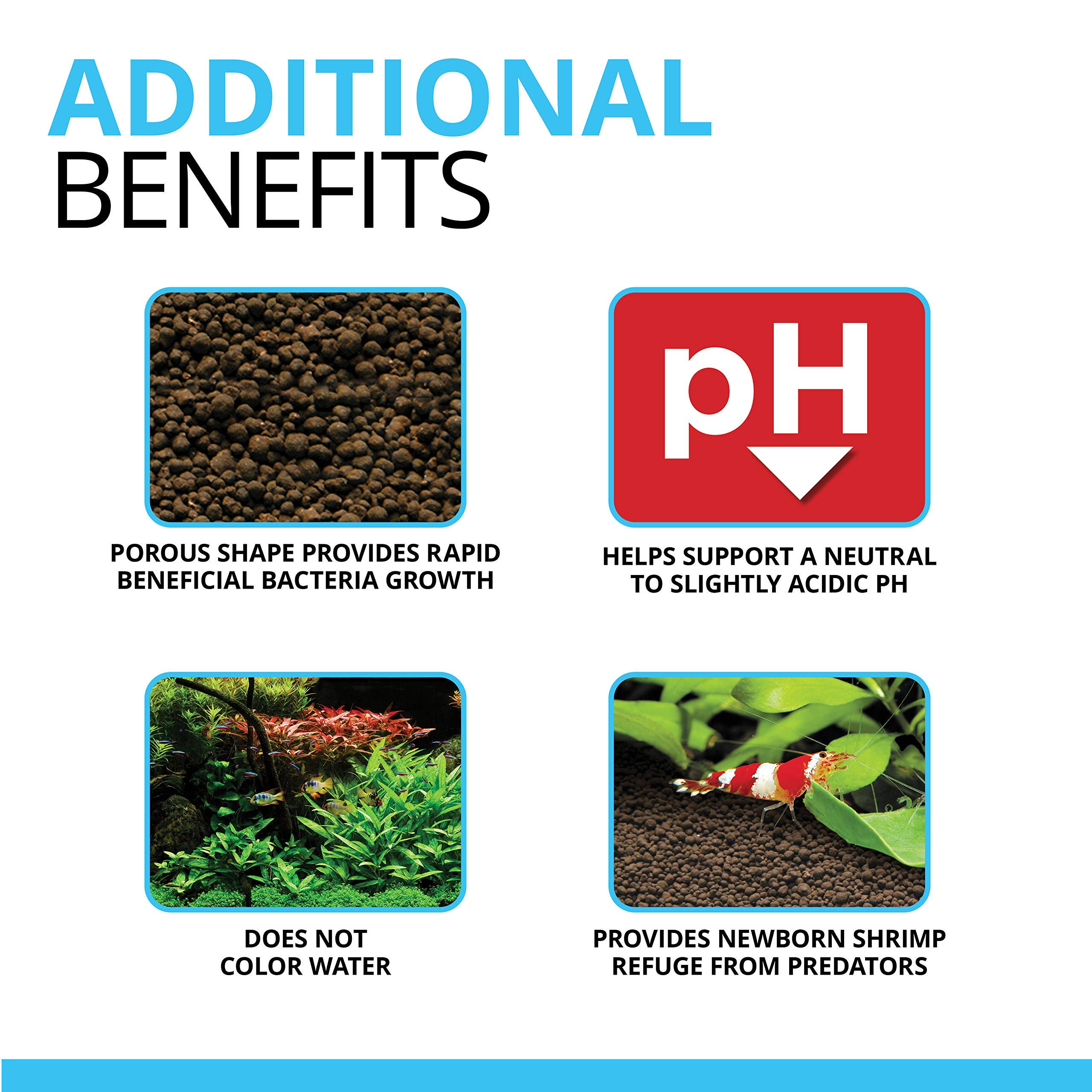 Fluval 12693 Plant and Shrimp Stratum - 4.4 lbs Natural Aquarium Substrate for Freshwater Fish Tanks | Promotes Healthy Plant Growth & Neutral pH Balance | Ideal for Shrimp Tanks, Planted Aquariums & Aquatic Ecosystems
