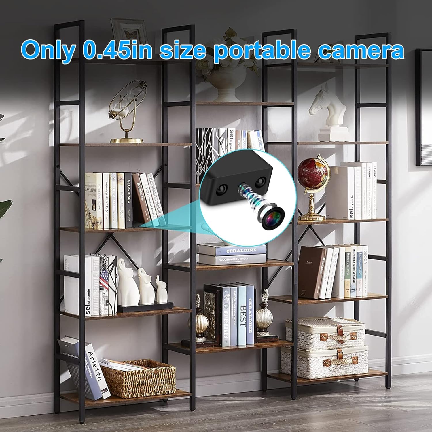 Mini Wireless WiFi Security Camera 1080P HD with Night Vision - Remote Viewing via iOS & Android - Ideal for Home, Baby Monitor, Pet Surveillance & Indoor Security