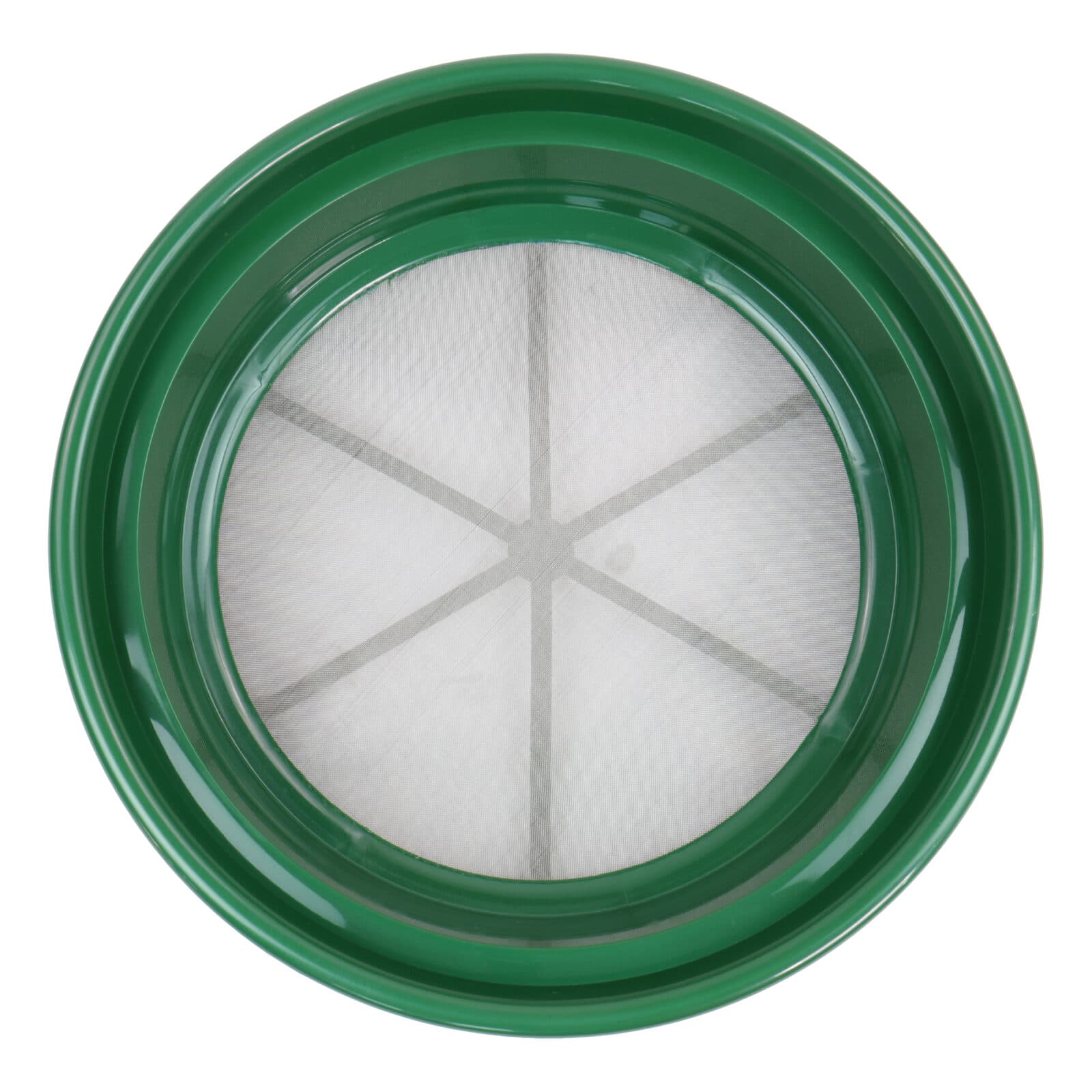 13 1/4 Inch Green Plastic Gold Sifting Pan Classifier - Prospecting Tool for Gold Mining & Metal Detecting
