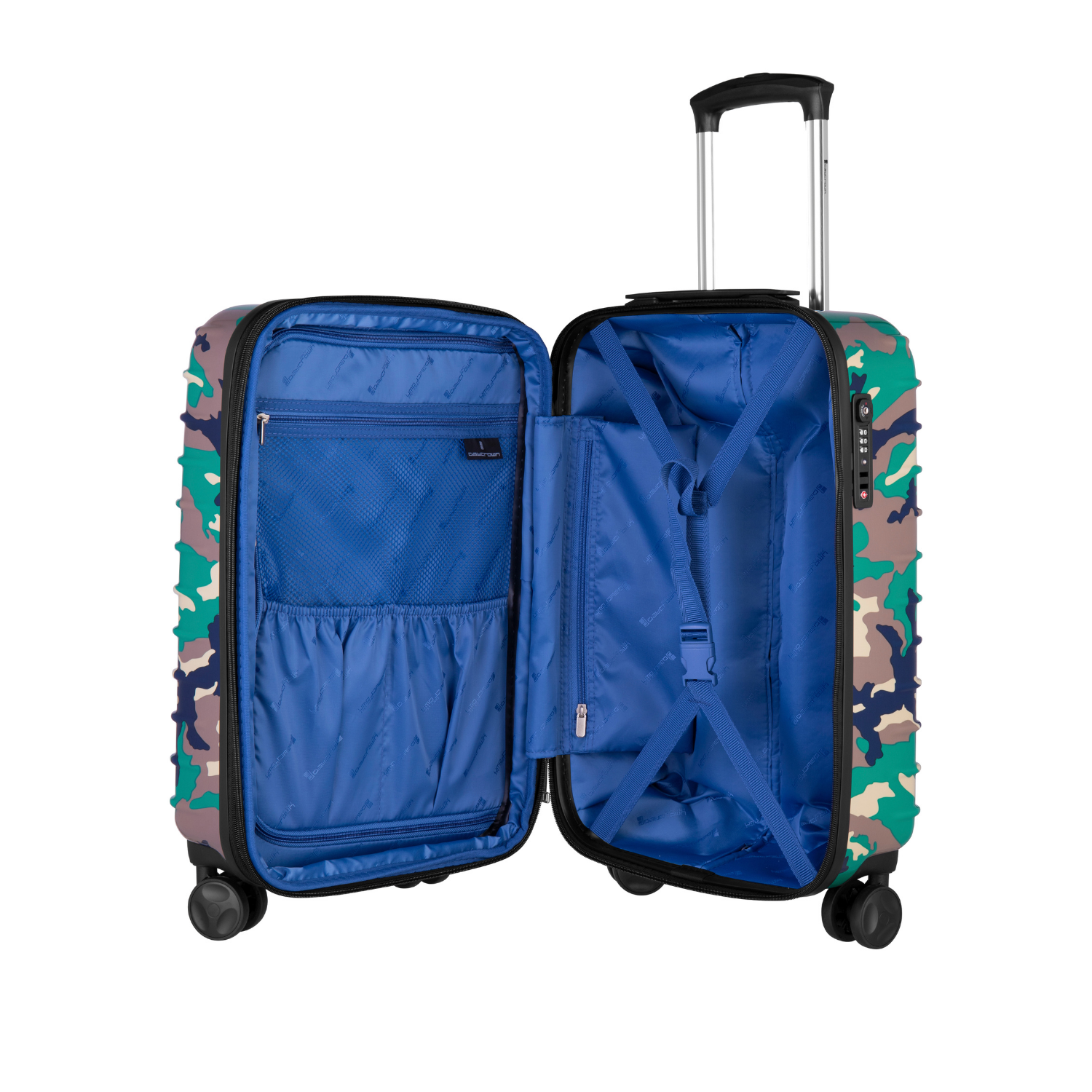 Daycrown 802 Carbon Fiber Texture Luggage - Lightweight Durable Suitcase for Travel, Business Trips & Vacations
