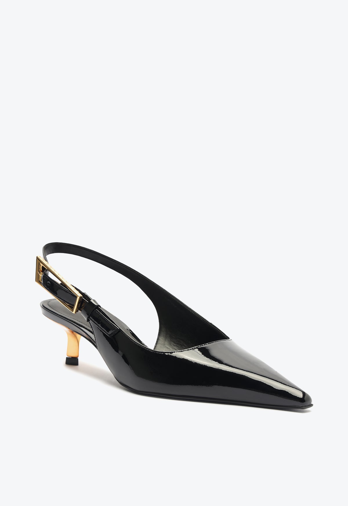 Ciara Mid Heel Patent Leather Pumps for Women - Elegant Pointed Toe Dress Shoes for Office, Party & Wedding - Comfortable & Stylish Work Heels