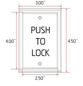 ADA Compliant Push to Open Door Switch with Handicap Logo - 3
