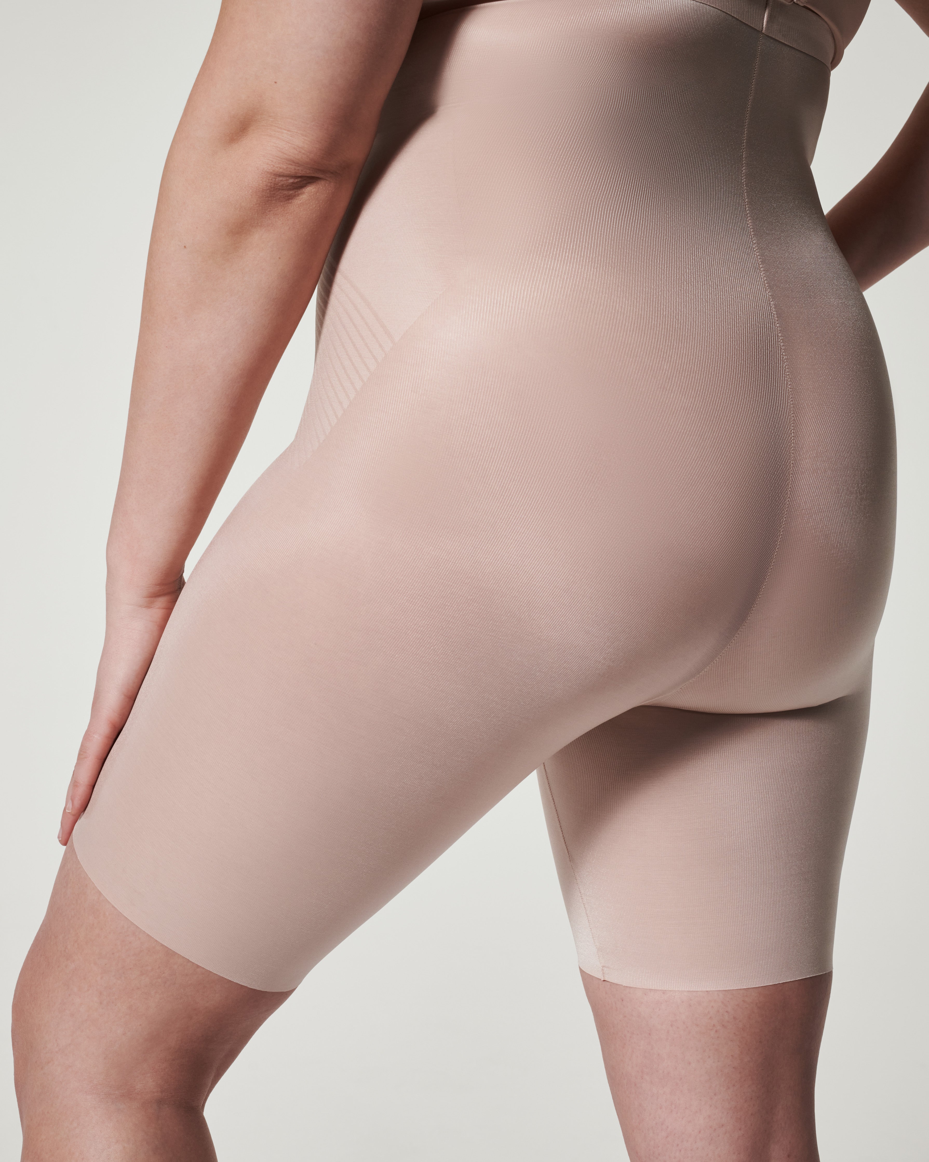 SPANX Shapewear Invisible High Waisted Mid Thigh Shorts - Slimming Body Shaper for Women | Perfect for Dresses, Work & Everyday Wear