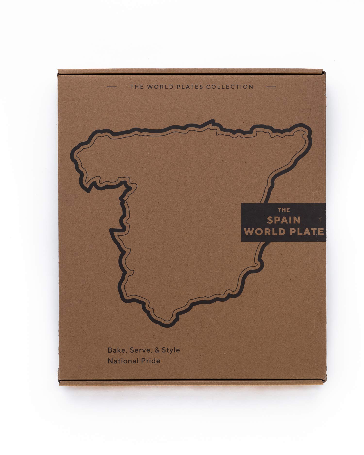 Spain Shaped Baking Dish - Porcelain Serving Platter & Decorative Tray | Oven, Microwave & Dishwasher Safe Bakeware | Perfect for Tapas, Paella & Spanish-Themed Parties