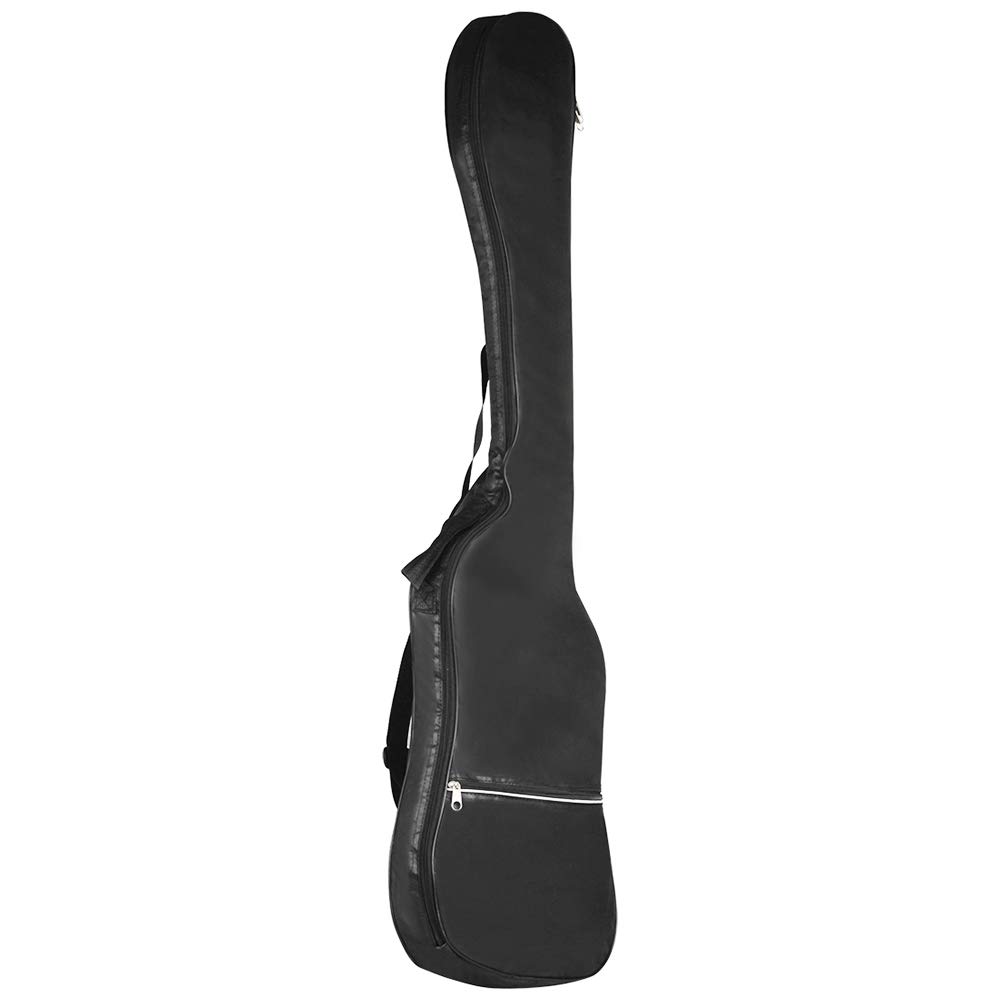 Electric Bass Guitar Backpack Case - 20mm Thick Padded Protection for Electric Bass & Guitars - Durable Black Gig Bag for Musicians - Perfect for Travel, Gigging & Storage