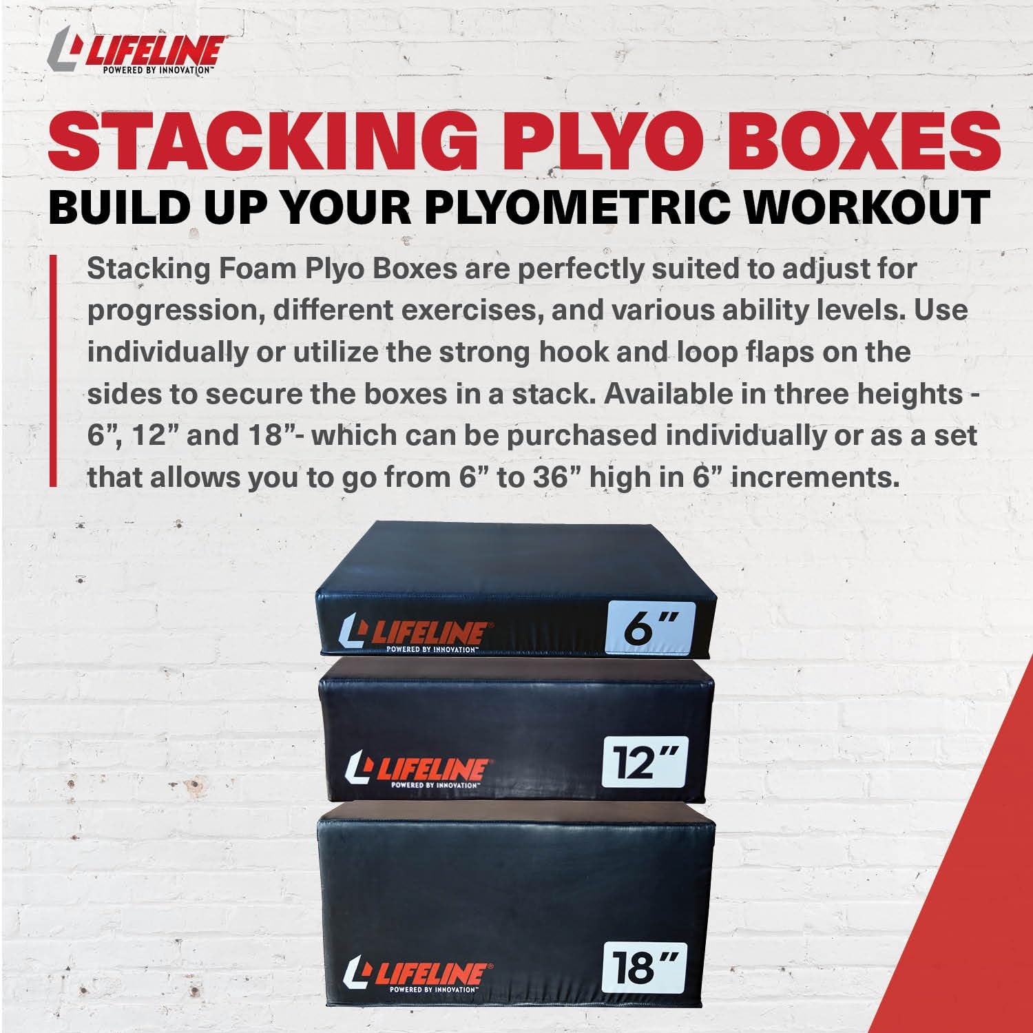 Durable Foam Plyo Box with Vinyl Cover & Handles - Adjustable Height Plyometric Jump Box for CrossFit, HIIT, Home Gym Workouts - Perfect for Box Jumps, Step-Ups & Strength Training Exercises