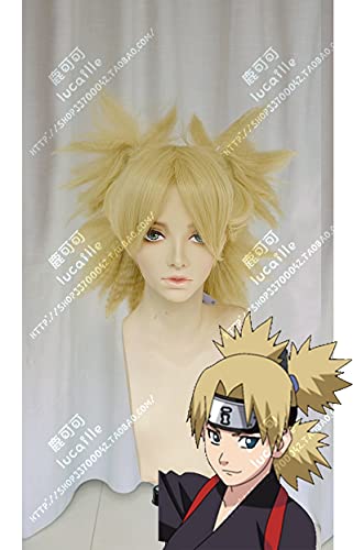 Anime Temari Nara Heat Resistant Synthetic Cosplay Wig with Free Wig Cap - Perfect for Halloween, Cosplay Events & Anime Conventions