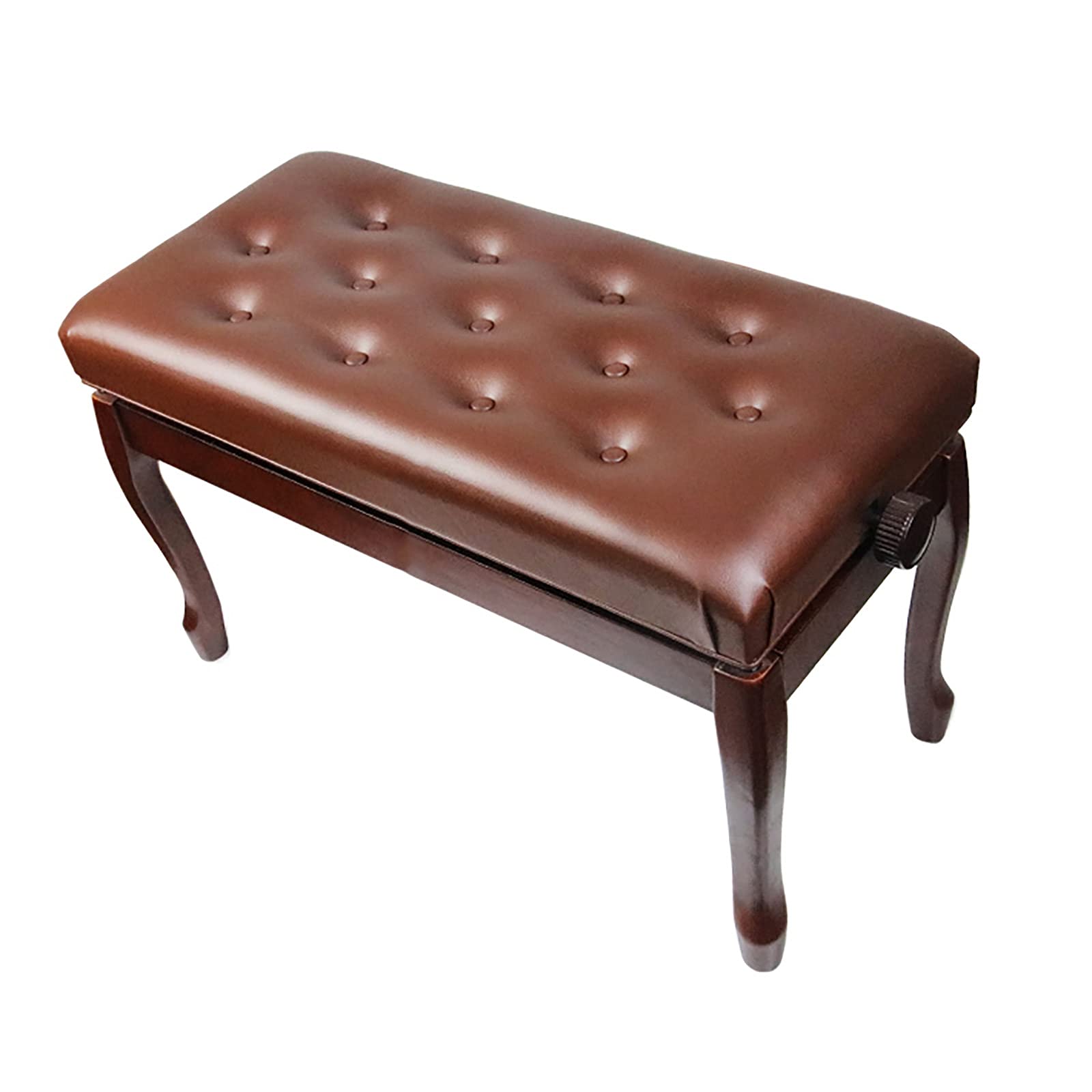 Adjustable Duet Piano Bench with Soft Leather Seat Cushion - Professional Keyboard Stool for Home, Teaching & Music Practice - Perfect for Piano Players, Teachers & Students