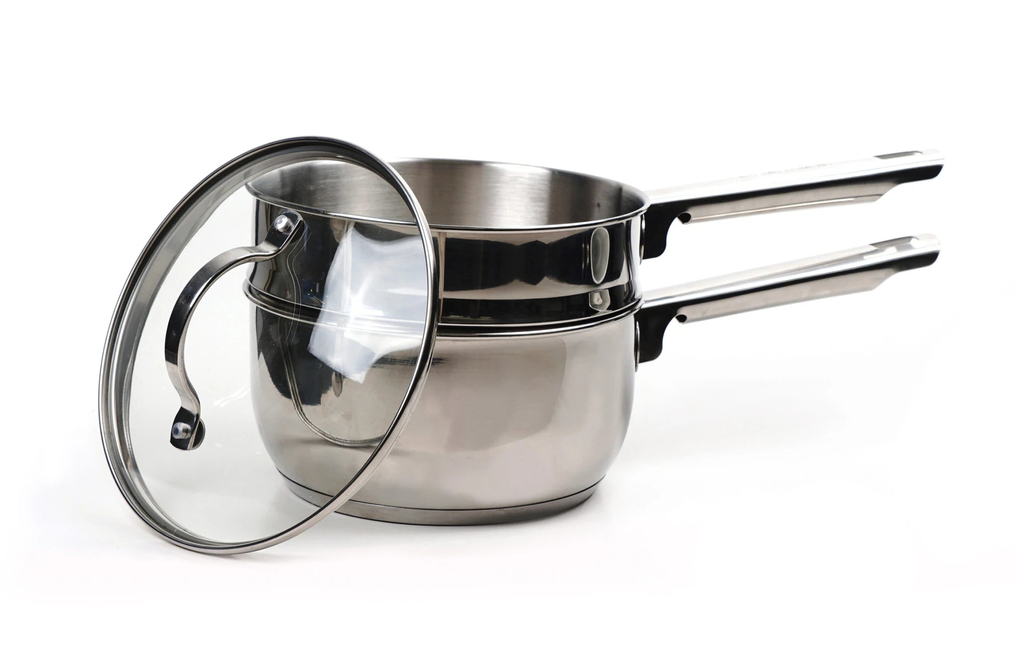 2 Qt Stainless Steel Double Boiler for Melting Chocolate, Candy & Cheese - Perfect for Baking, Cooking & Candy Making at Home