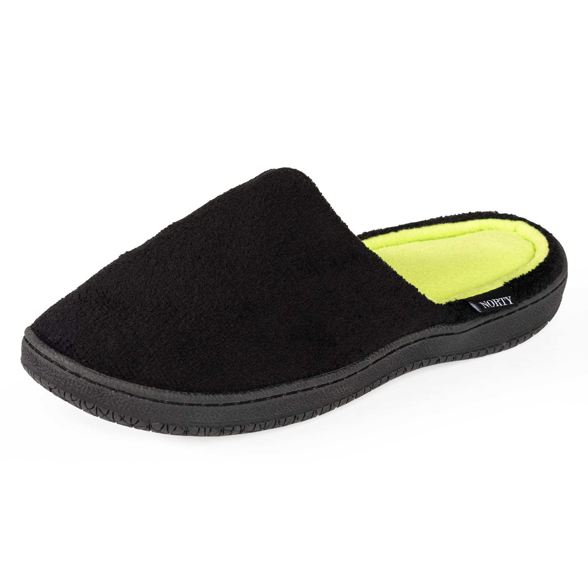 NORTY Men's Slip-On Clog Slippers with Memory Foam - Comfortable Indoor House Shoes for Men - Perfect for Home, Lounge & Backyard Use