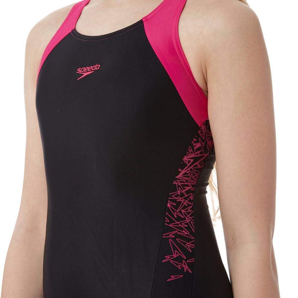 Speedo Boom Splice Leg Swimsuit - Black, 24 Inch - Perfect for Competitive Swimming & Water Aerobics