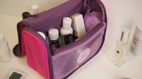 Monocozzi Lush Skin Care Bag - Waterproof Travel Cosmetic Organizer for Women, Perfect for Gym, Spa & Vacation Essentials Storage