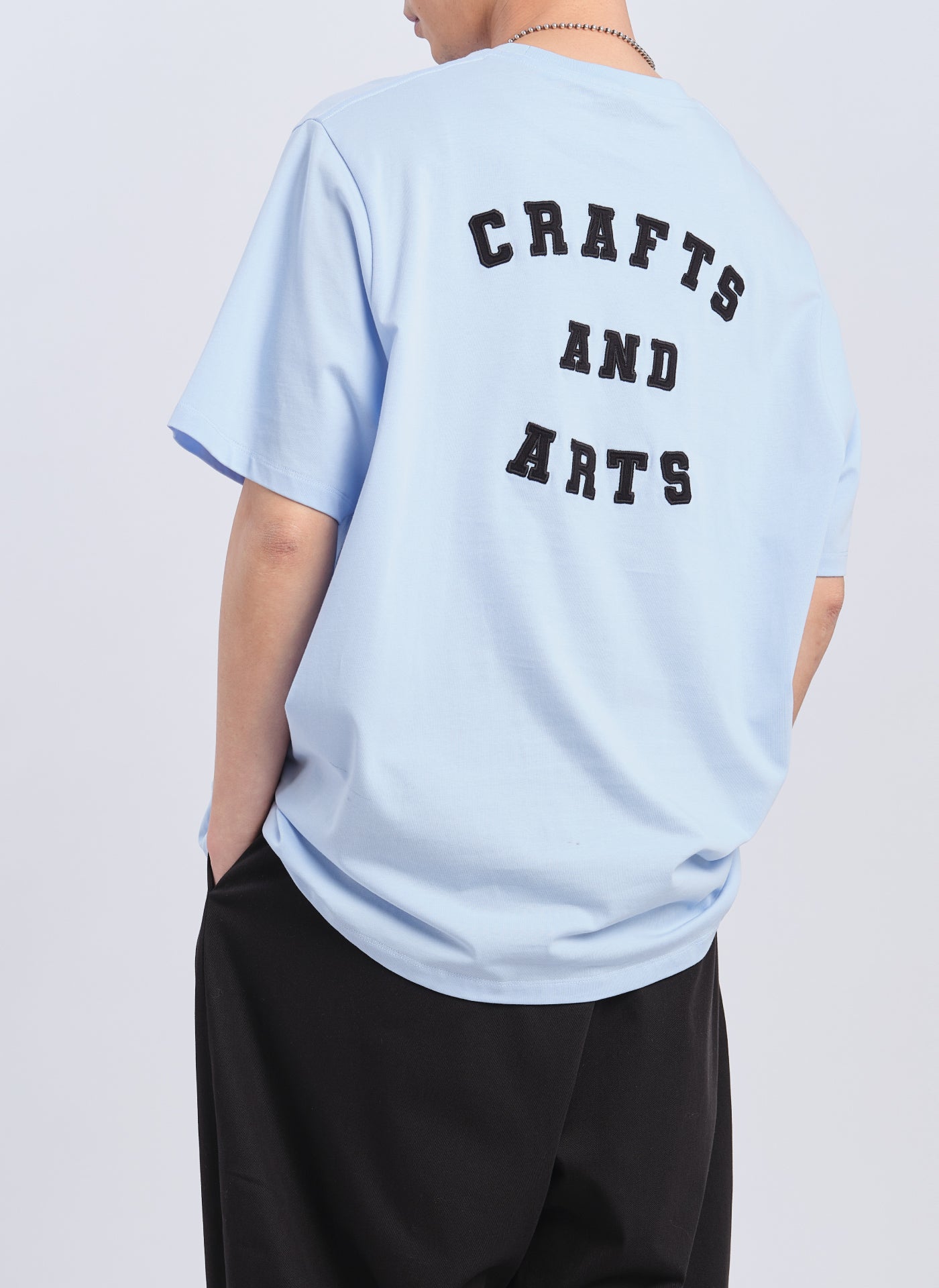 Premium Mercerized Cotton Patch Tee - Soft & Breathable Men's Casual T-Shirt - Perfect for Everyday Wear, Street Style & Layering