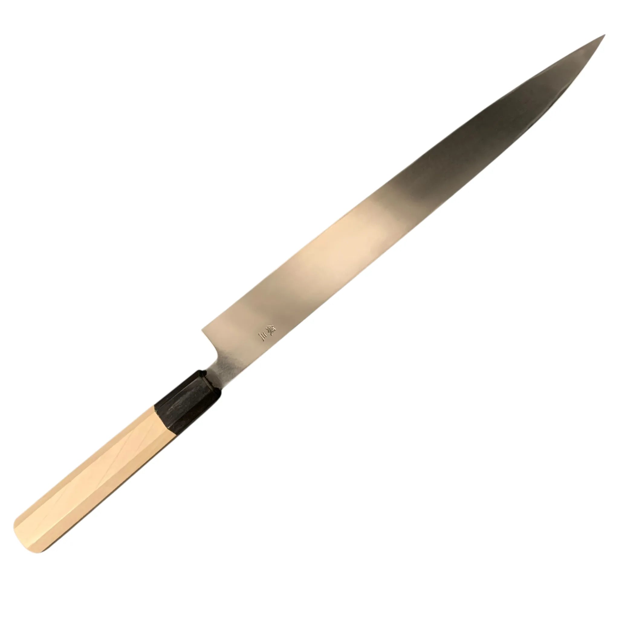 Premium Tsuenhisa Ginsan #3 Polished Yanagiba 300mm Japanese Sushi Knife - Professional Chef's Yanagiba Sashimi Knife for Slicing Raw Fish, Perfect for Sushi Restaurants & Home Cooking