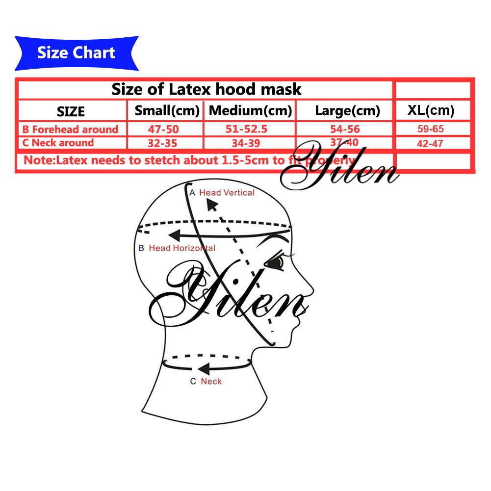 Premium Latex Hood Mask - 0.6mm Seamless Anatomical Rubber Mask with Zipper for Adults | Halloween Costume, Cosplay, Fetish Wear & BDSM Accessories