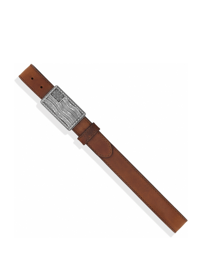 Justin C12685 Men's Flying High Belt - Genuine Leather Adjustable Strap for Casual & Work Wear - Brown