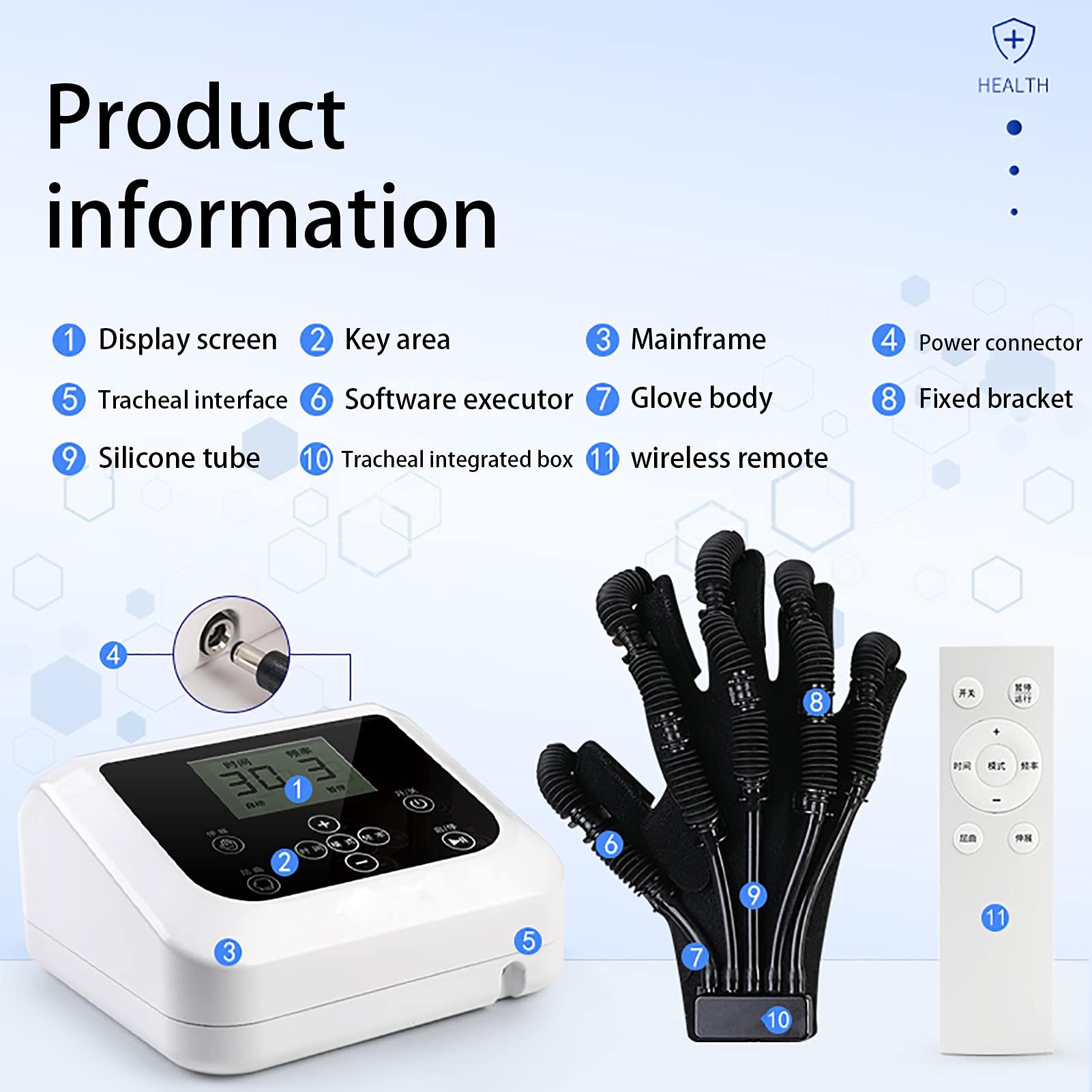 Exoskeleton Rehabilitation Gloves - Manual Training & Stretching Robot Gloves for Hand Therapy, Grip Strength Recovery - Ideal for Stroke Patients, Physical Therapy & Post-Surgery Rehabilitation