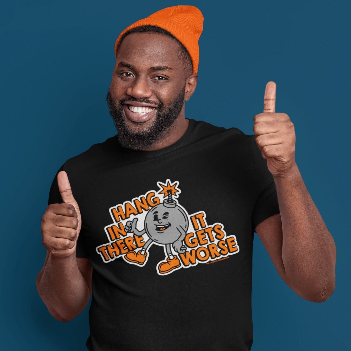 Funny Hang In There It Gets Worse T-Shirt - Sarcastic Humor Graphic Tee for Men & Women - Perfect for Casual Wear, Gifts, and Parties
