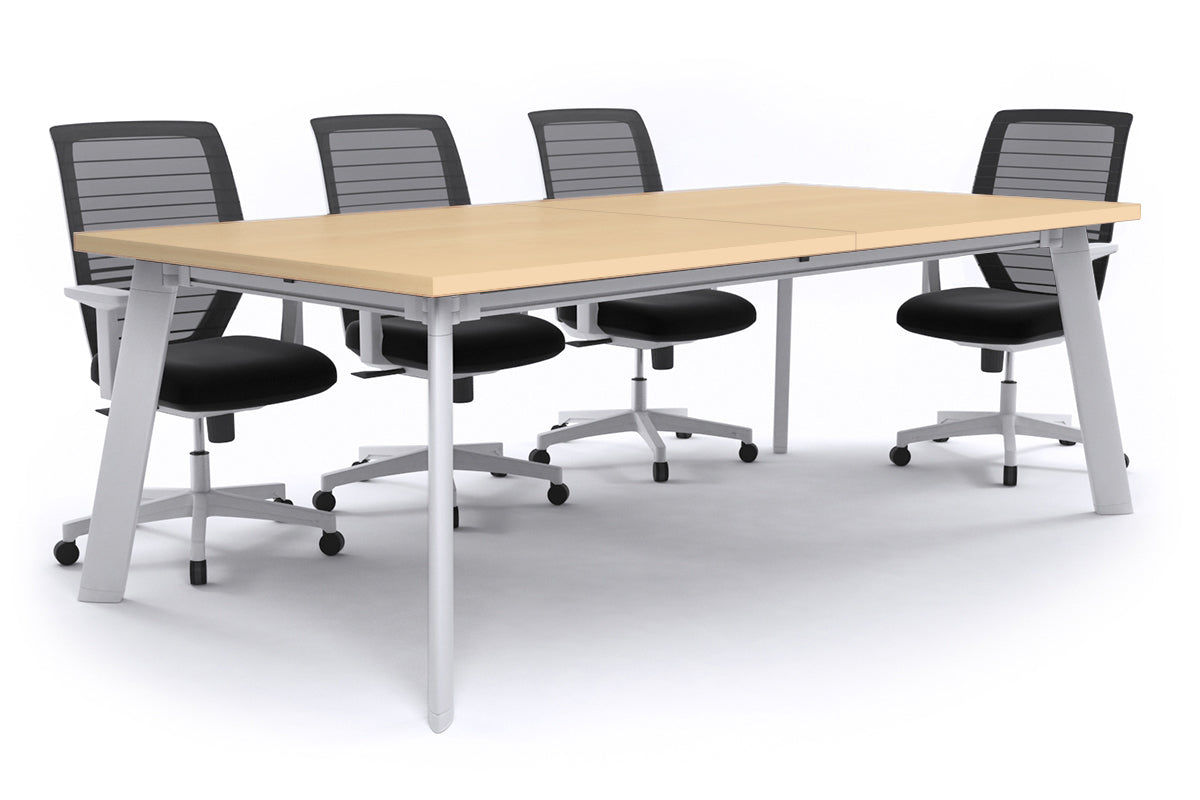 Adjustable Switch Meeting Room Table 2400L x 1200W - Modern Conference Table for Office Meetings & Collaborative Workspaces