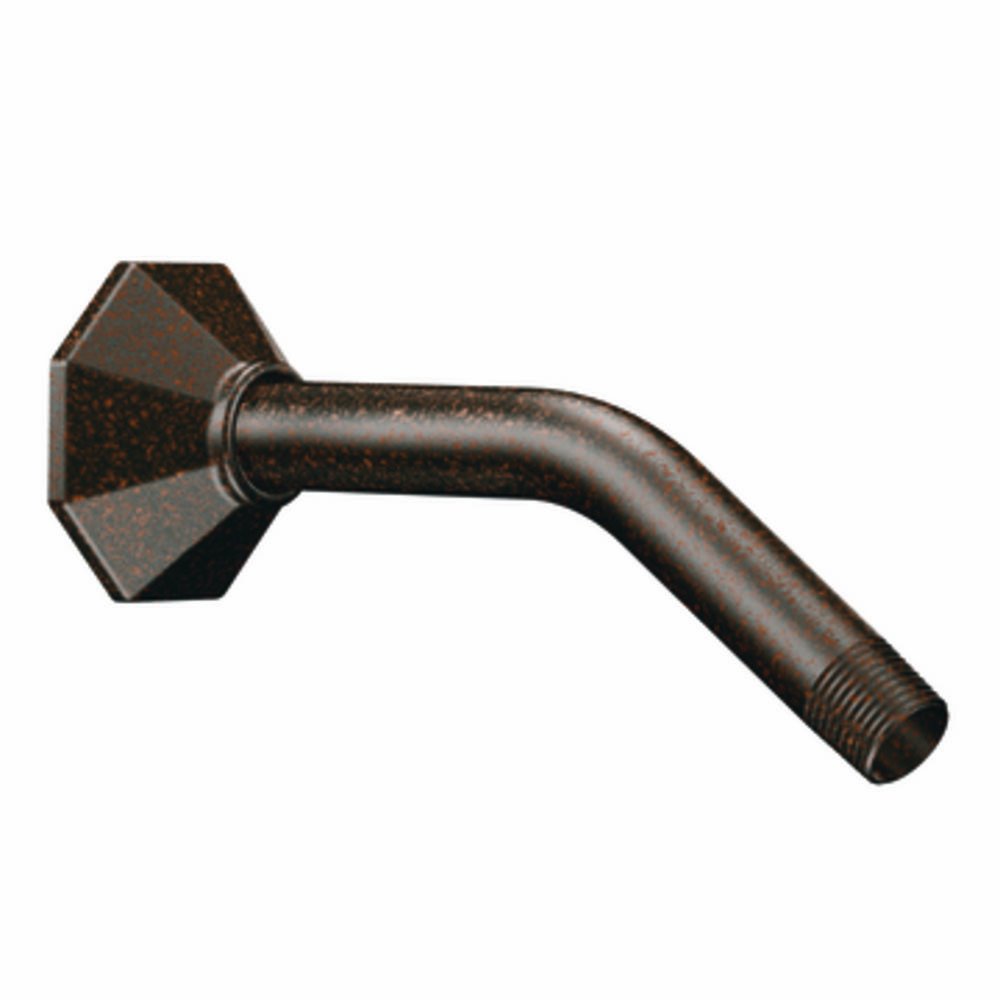 Moen S143ORB Felicity 6-Inch Shower Arm in Oil Rubbed Bronze - Durable Bathroom Fixture for Modern Showers & Spa-Like Experience