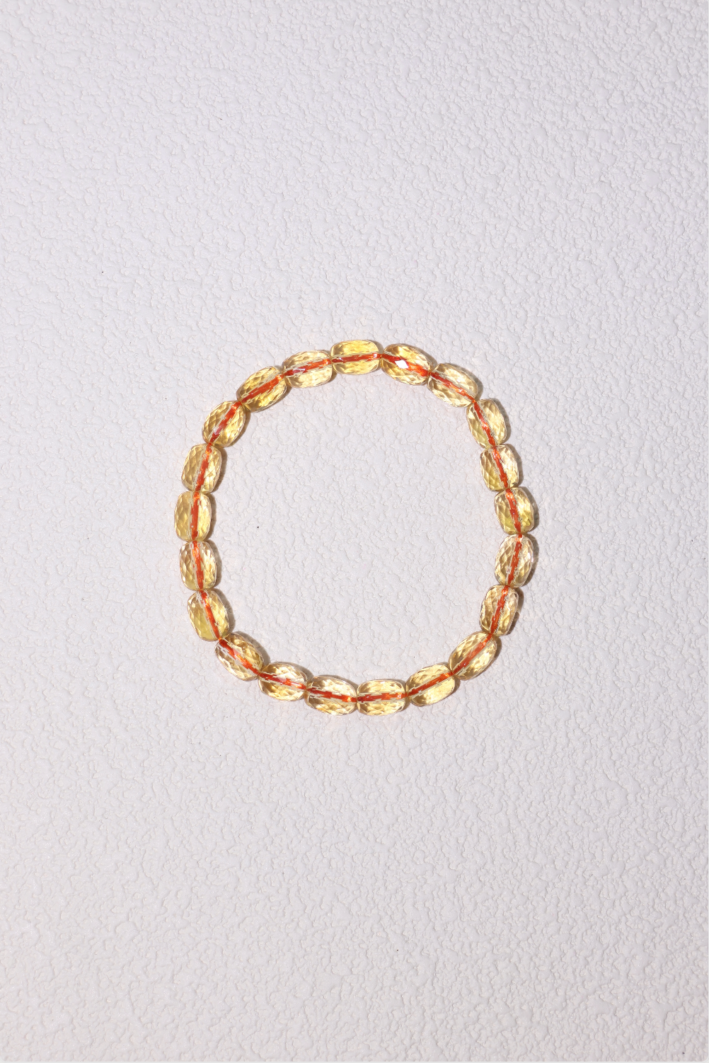 Premium Faceted Honey Citrine Barrel Beaded Bracelet for Women - Natural Gemstone Jewelry for Healing, Meditation & Positive Energy