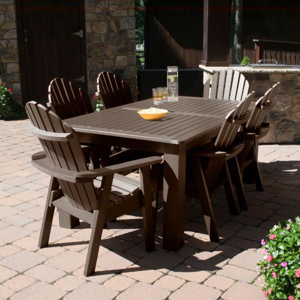 Hamilton Adirondack 7-Piece Rectangular Outdoor Dining Set - Patio Furniture for Backyard, Garden & Poolside Dining