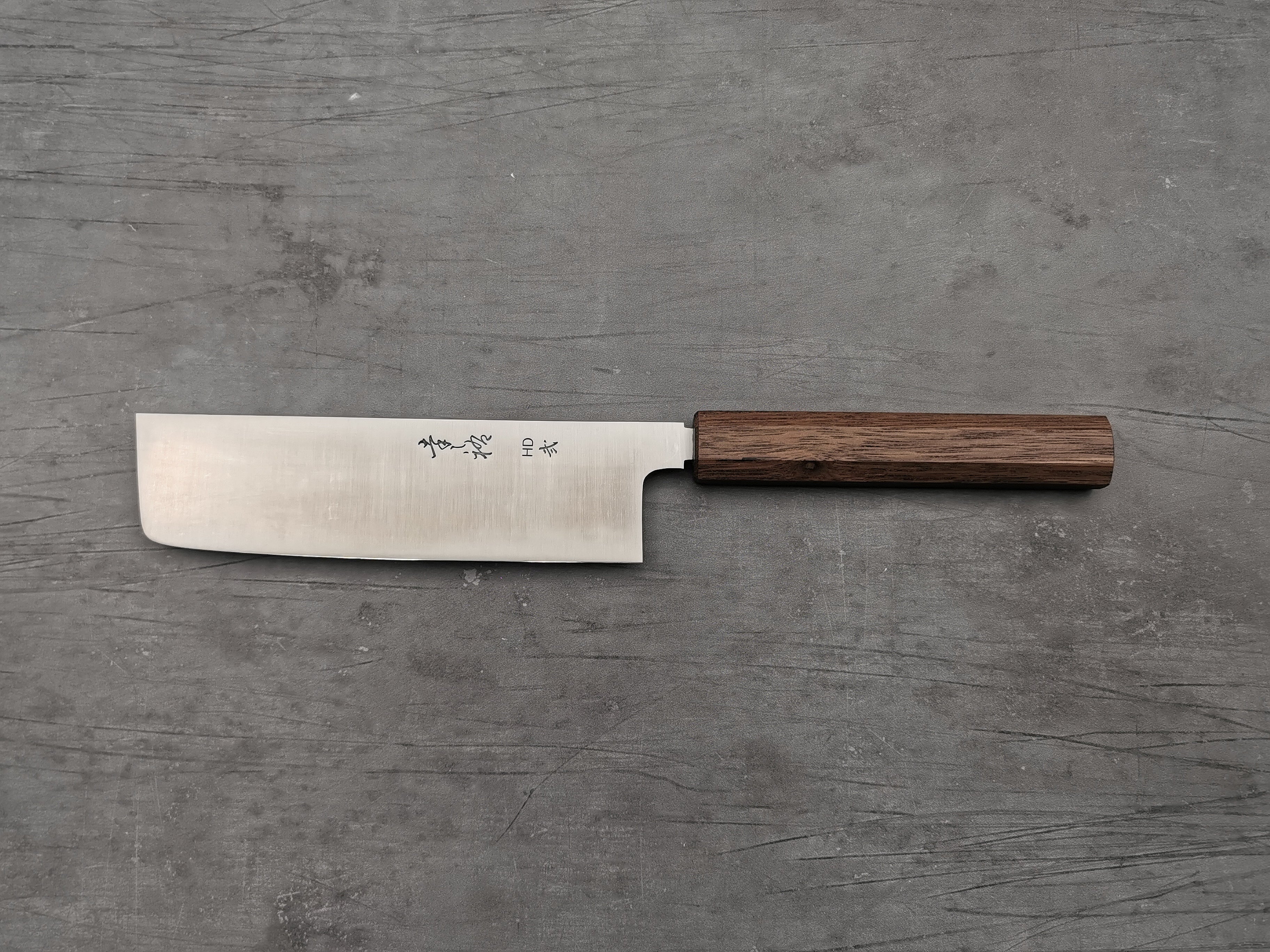 Konosuke HD2 Japanese Nakiri Knife - High Carbon Steel Vegetable Knife for Professional Chefs & Home Cooking, Perfect for Slicing, Dicing & Chopping Vegetables