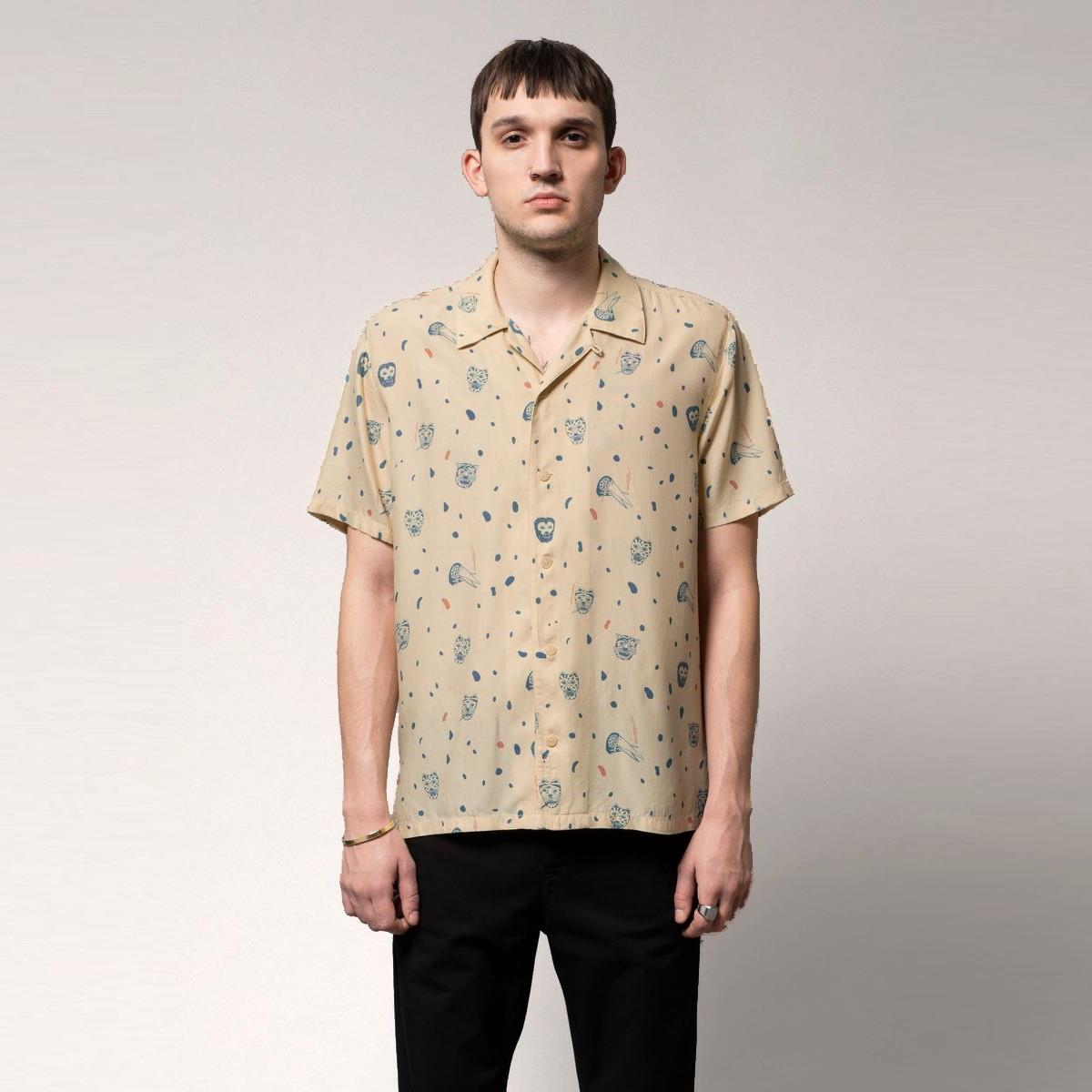 Arvid Shirt - Sand Misfit Creatures Graphic Tee for Men | Trendy Casual Cotton T-Shirt | Perfect for Streetwear, Music Festivals & Everyday Outfits