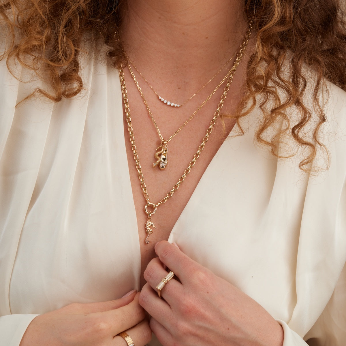 Seahorse Charm Pendant Necklace - Sterling Silver or Gold Plated - Perfect for Beach Vacations, Gifts & Boho Jewelry Lovers