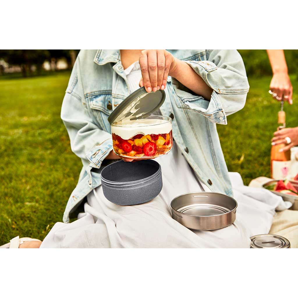 Premium Glass Lunch Bowl with Lid - BPA-Free, Microwave & Dishwasher Safe - Ideal for Meal Prep, Office Lunch, and Picnics