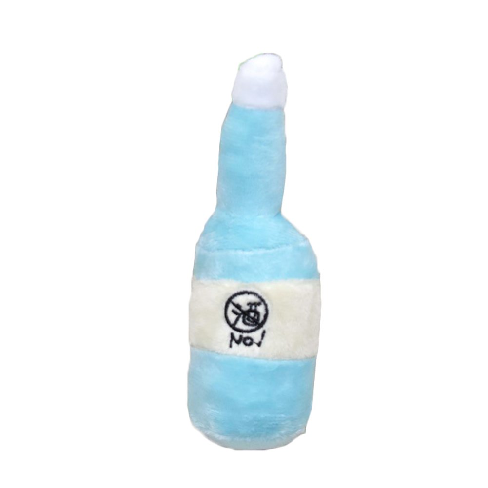 Curfair Squeaky Plush Dog Toys for Puppies & Cats - Interactive Chew Play Teething Stuffed Toy with Funny Squeaker Sound, Soft & Cute Sky Blue Design - Perfect for Boredom Relief & Playtime Fun