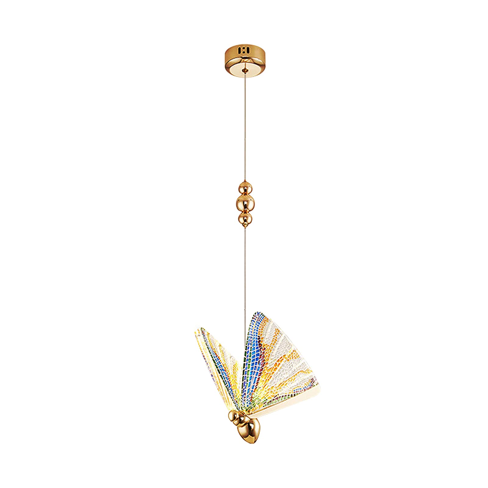 Nordic Butterfly Chandelier LED Pendant Light - Modern Ceiling Lamp for Living Room, Dining Room, Cafe, Bar & Staircase Decor - Elegant Lighting Fixture for Home, Restaurant & Commercial Spaces (Size S)