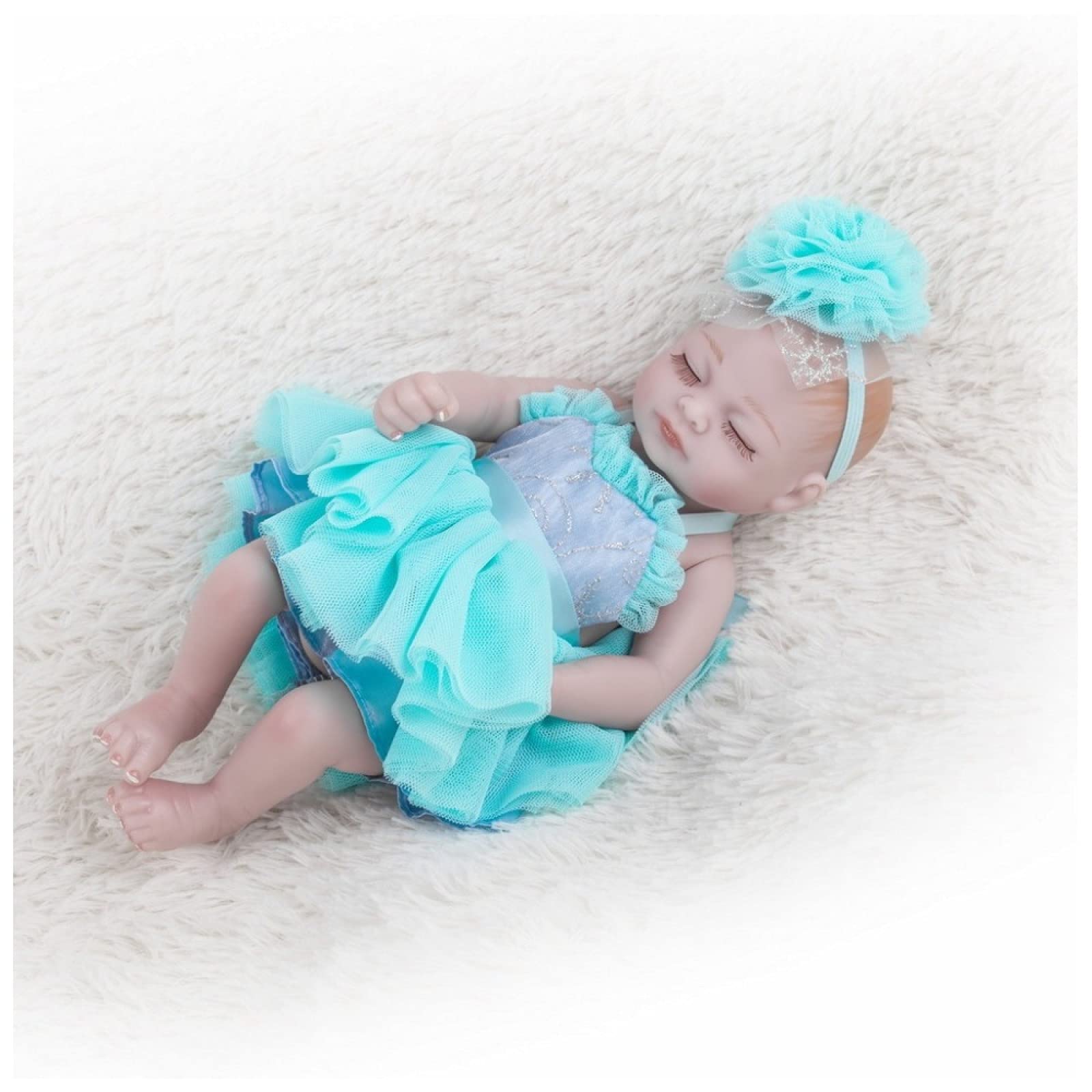 11 Inch Realistic Reborn Baby Doll - 28cm Silicone Body Lifelike Newborn Doll for Collectors, Photography & Nursery Decor