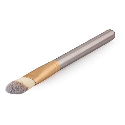 Professional Foundation Makeup Brush - 16 x 1.2 x 1.2 cm Compact Travel Size for Flawless Liquid & Powder Application | Perfect for Everyday Makeup & On-the-Go Touch Ups