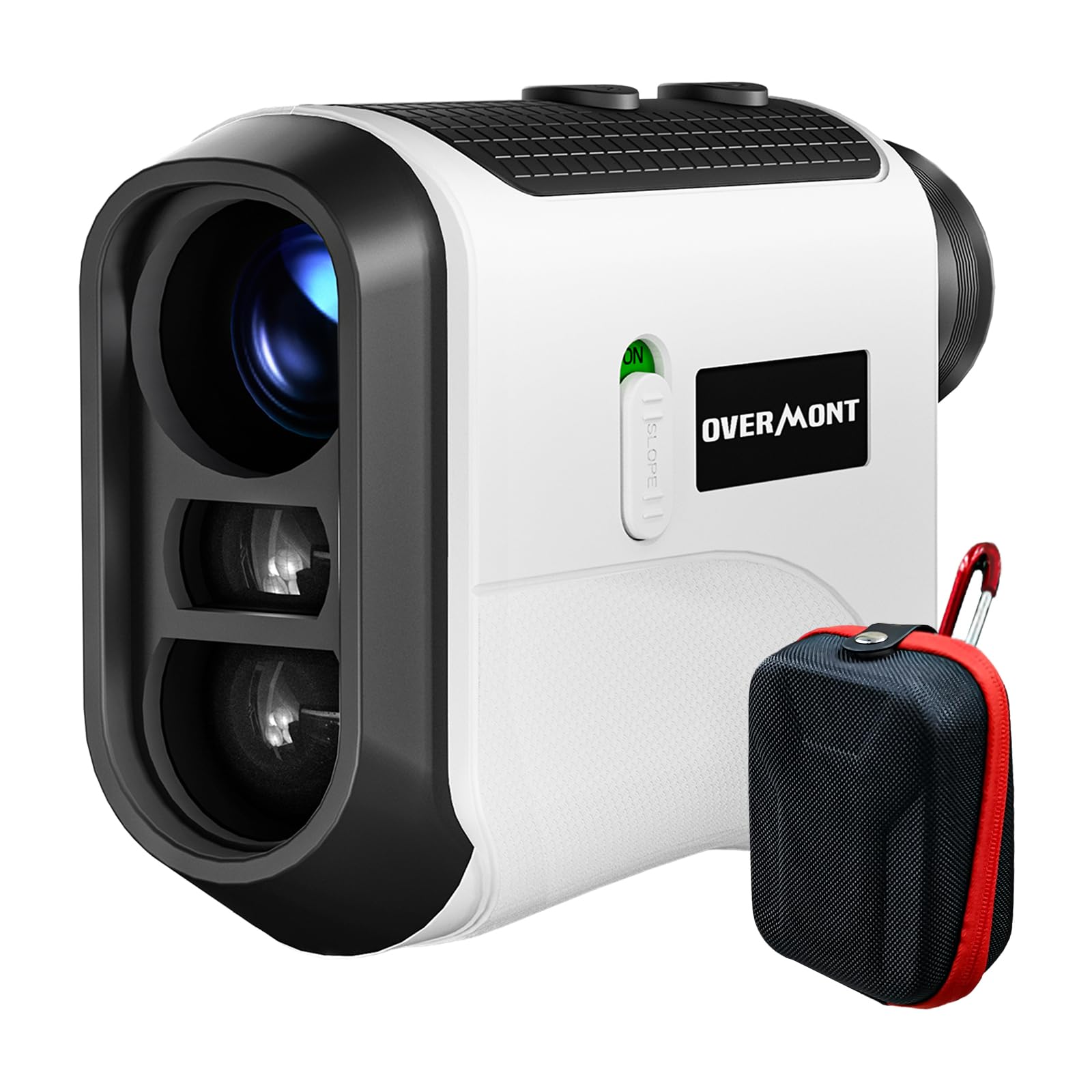 Overmont Golf Rangefinder with Slope - 1200 Yards Laser Range Finder | 6.5x Magnification | Rechargeable | Flag Lock & Vibration | Magnetic Strip | Perfect for Golf, Hunting & Shooting | Tournament Play & Outdoor Adventures